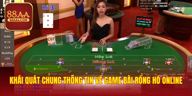 Khái quát chung thông tin về game bài rồng hổ online