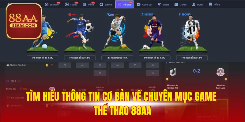 Tìm hiểu thông tin cơ bản về chuyên mục game thể thao 88AA